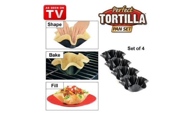 Tortilla Set, četverodijelni set za izradu tortilla, pogledajte video